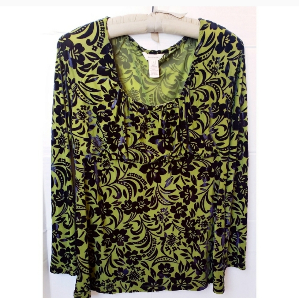 Sundance velvet floral tunic, Large